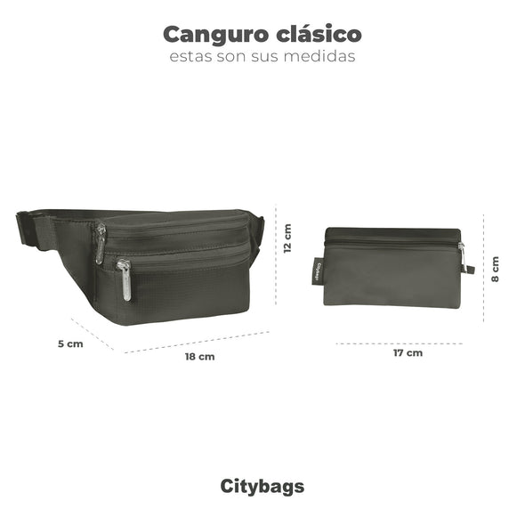 Canguro Plegable Citybags Verde Militar