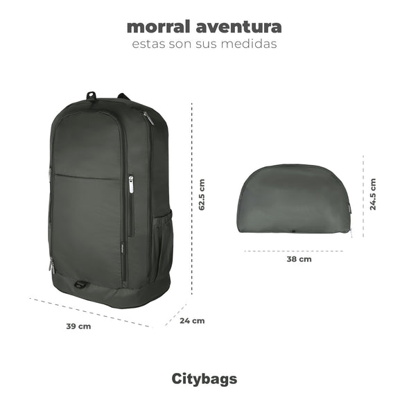 Morral Aventura ULTRA Plegable Estampado Cleopatra Citybags Multicolor