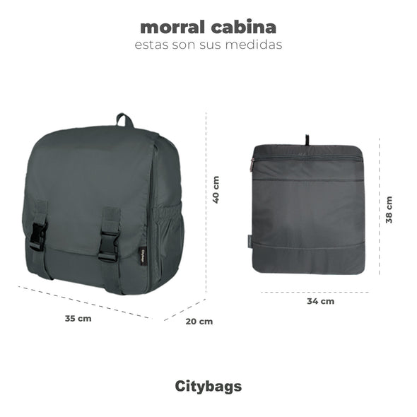 Morral Cabina Tapa Ultra Citybags Estampado Green