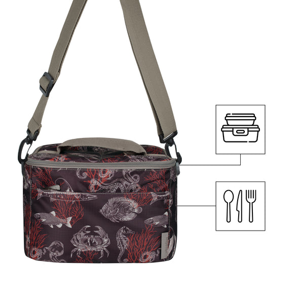 Lonchera Clasica Ultra Citybags Estampado Coral