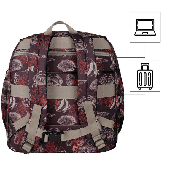 Morral Cabina Tapa Ultra Estampado Coral Citybags