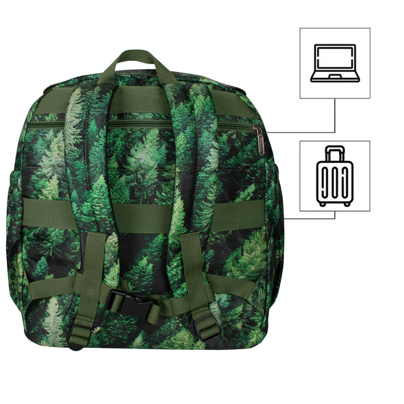 Morral Cabina Tapa Ultra Estampado Bosque Citybags