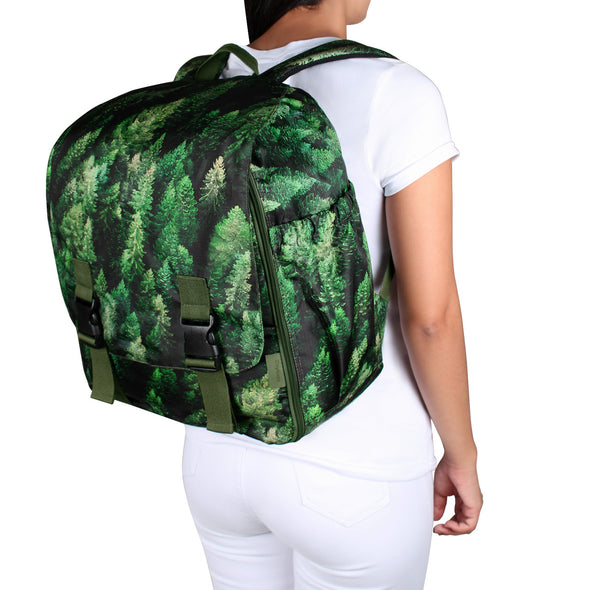 Morral Cabina Tapa Ultra Estampado Bosque Citybags