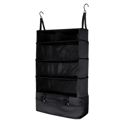 Cubos Organizador de viaje Acordeon 6 compartimientos Light Negro