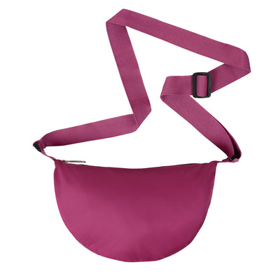 Bolso City Pequeño Manos Libres Plegable Color Fucsia