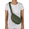 Bolso City Pequeño Manos Libres Plegable Puffer Verde Militar