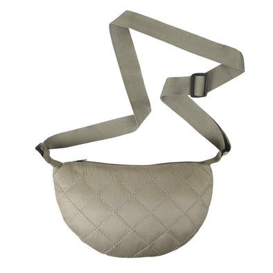 Bolso City Pequeño Manos Libres Plegable Puffer Beige