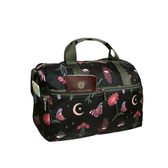 Maleta M ULTRA Plegable Estampado Blossom Citybags Multicolor