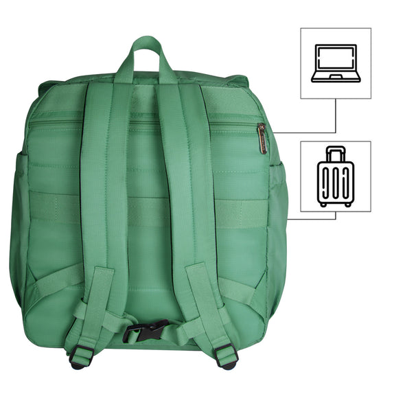 Morral Cabina Tapa Citybags Verde Menta