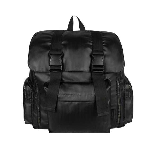 Morral Mochilero Pequeno  ULTRA Brillante Negro