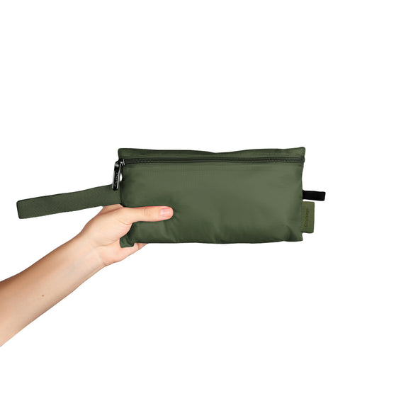 Bolso City Pequeño Manos Libres Plegable Puffer Verde Militar