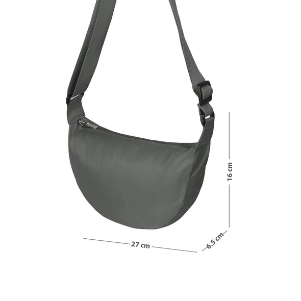 Bolso City Pequeño Manos Libres Plegable Color Gris