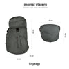 Morral Viajero Plegable Puffer Beige